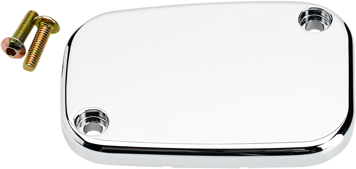 Master Cylinder Cover - Brake - Front - Smooth - Chrome