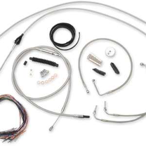 Handlebar Cable/Brake Line Kit - Complete - 18" - 20" Handlebars - Stainless