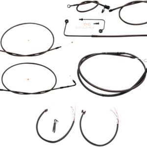 Handlebar Cable/Brake Line Kit - Complete - 12" - 14" Handlebars - Midnight