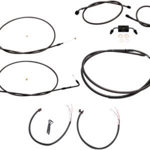 Handlebar Cable/Brake Line Kit - Complete - 12" - 14" Handlebars - Midnight