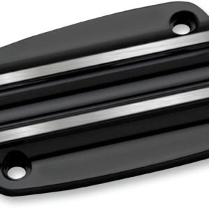 Master Cylinder Lid - Brake - Front - Finned - Black