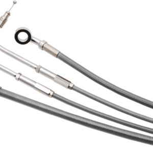 Handlebar Cable/Brake Line Kit - Complete - 14" Ape Hanger Handlebars - Stainless Steel