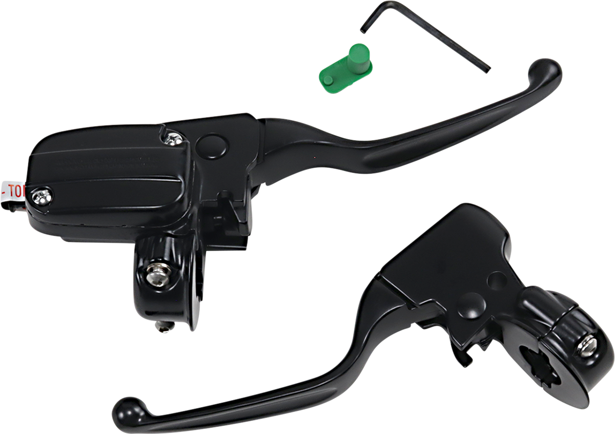 Handlebar Controls - 15 mm Master Cylinder - '08 - '13 FLT - Black