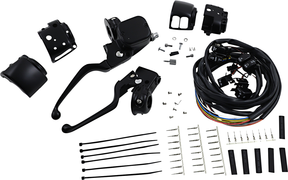 Handlebar Controls - 9/16" Master Cylinder - '96 - '11 - Black