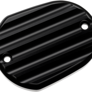 Master Cylinder Cover - Brake - Front - Finned - Black