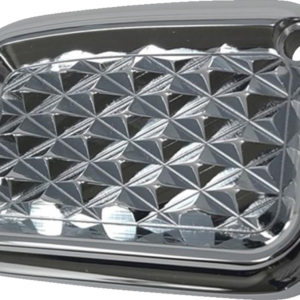 Master Cylinder Lid - Brake - Front - Diamondback - Chrome