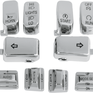 Switch Caps - Audio/Cruise - Chrome