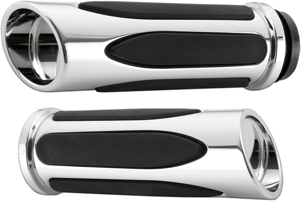 Grips - Comfort - Deep Cut - Cable - Chrome