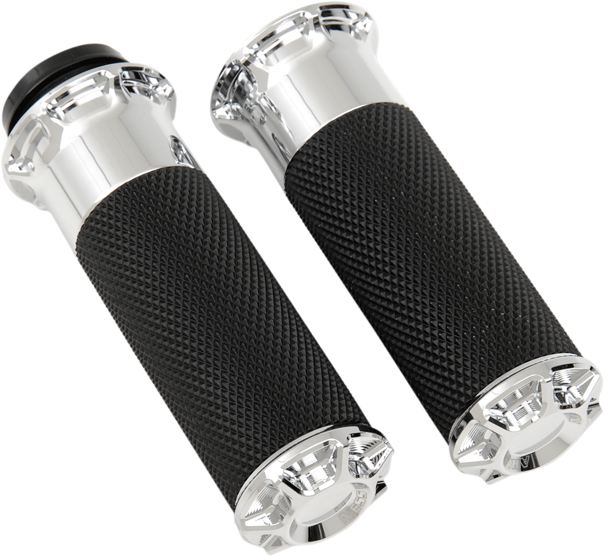 Grips - Beveled - TBW - Chrome