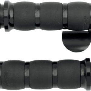 3-Ring Velvet Air Grips - Throttle Boss - Black