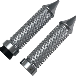Grips - Cross Cut - Chrome
