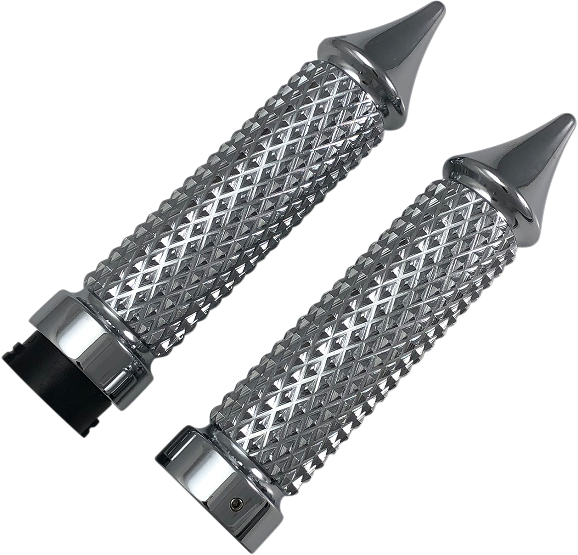 Grips - Cross Cut - Chrome