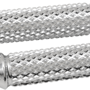 Grips - Cross Cut - TBW - Chrome
