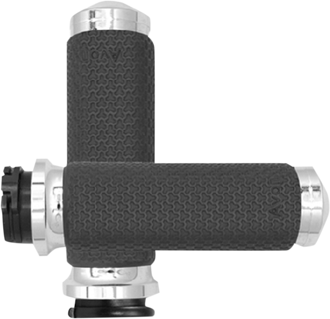 Grips - Memory Foam - Large - Chrome