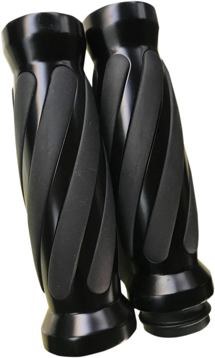 Grips - Twisted - Rubber - TBW - Black