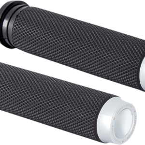 Grips - Knurled - TBW - Chrome