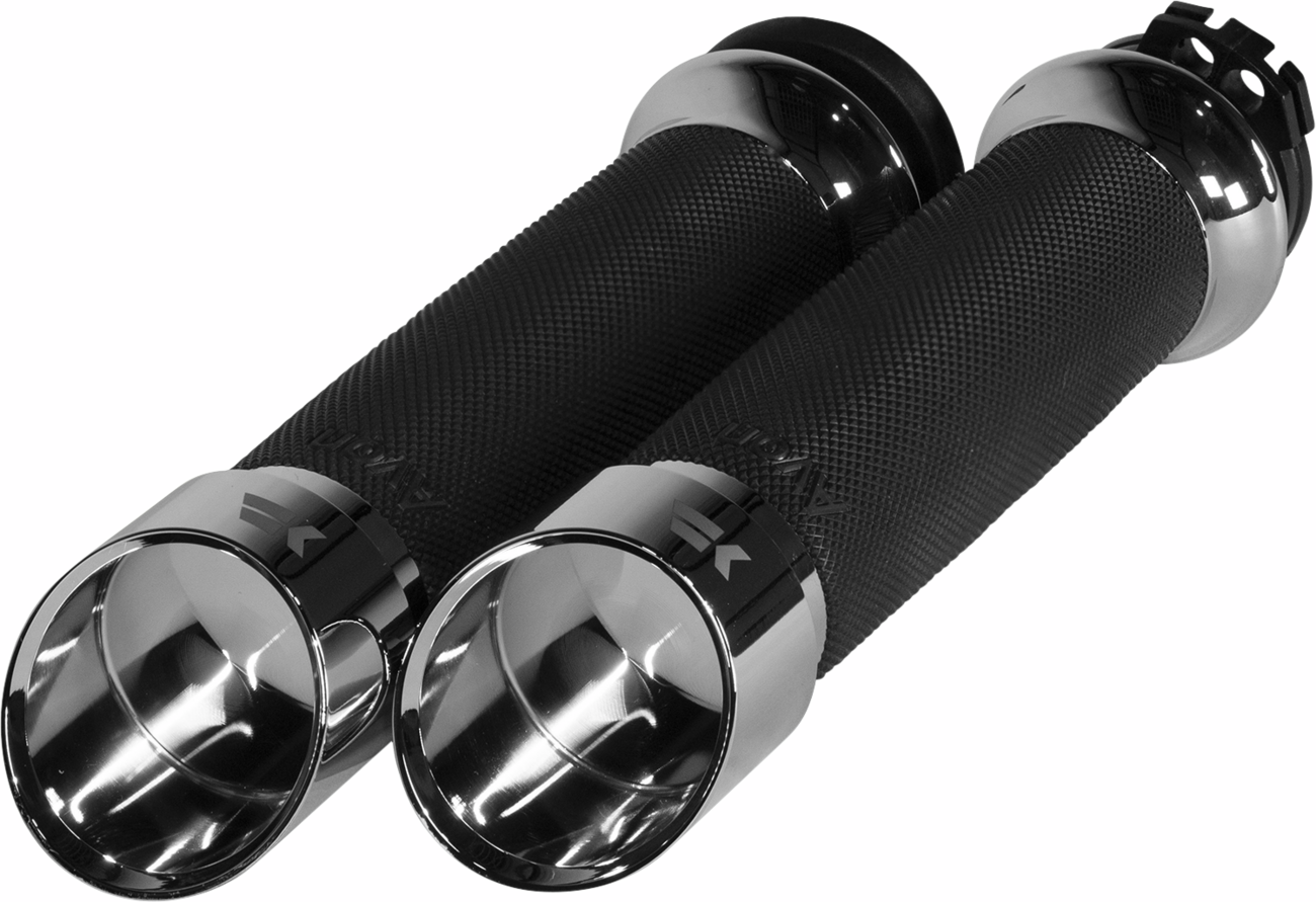 Grips - Edge - Custom Contour - Cable - Chrome