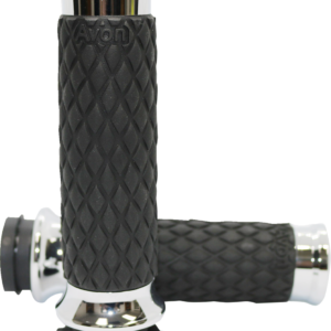 Diamond Contour Grips - Chrome