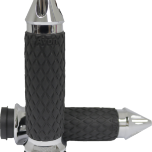 Diamond Contour Grips - Spike - Chrome - TBW