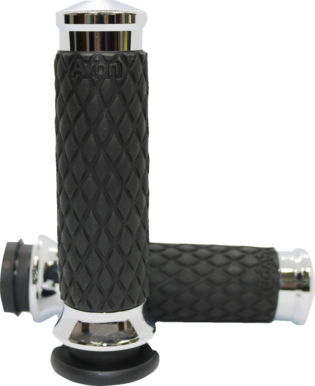 Diamond Contour Grips - Chrome - TBW