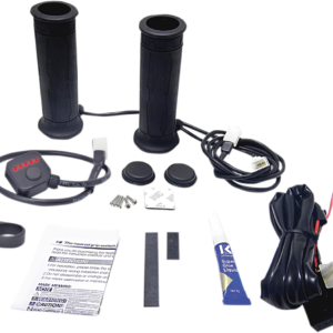 Grips - Heated - Twist Throttle - 5 Level - 1"