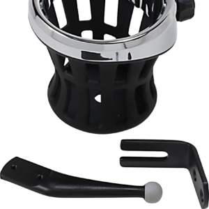 Drink Holder - Passenger Mount - Chrome/Black