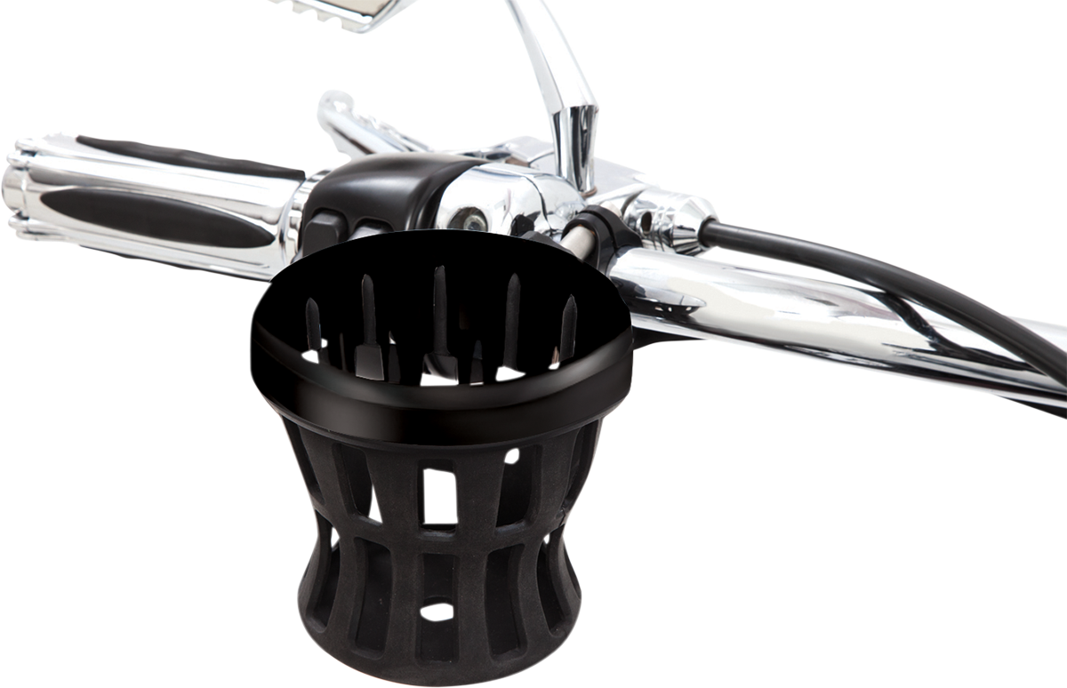 Drink Holder - 1-1/4" Handlebar Mount - Black - Image 2