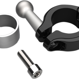 Aluminum Clamp Kit - Ball Mount - 7/8" - 1" Handlebars - Black