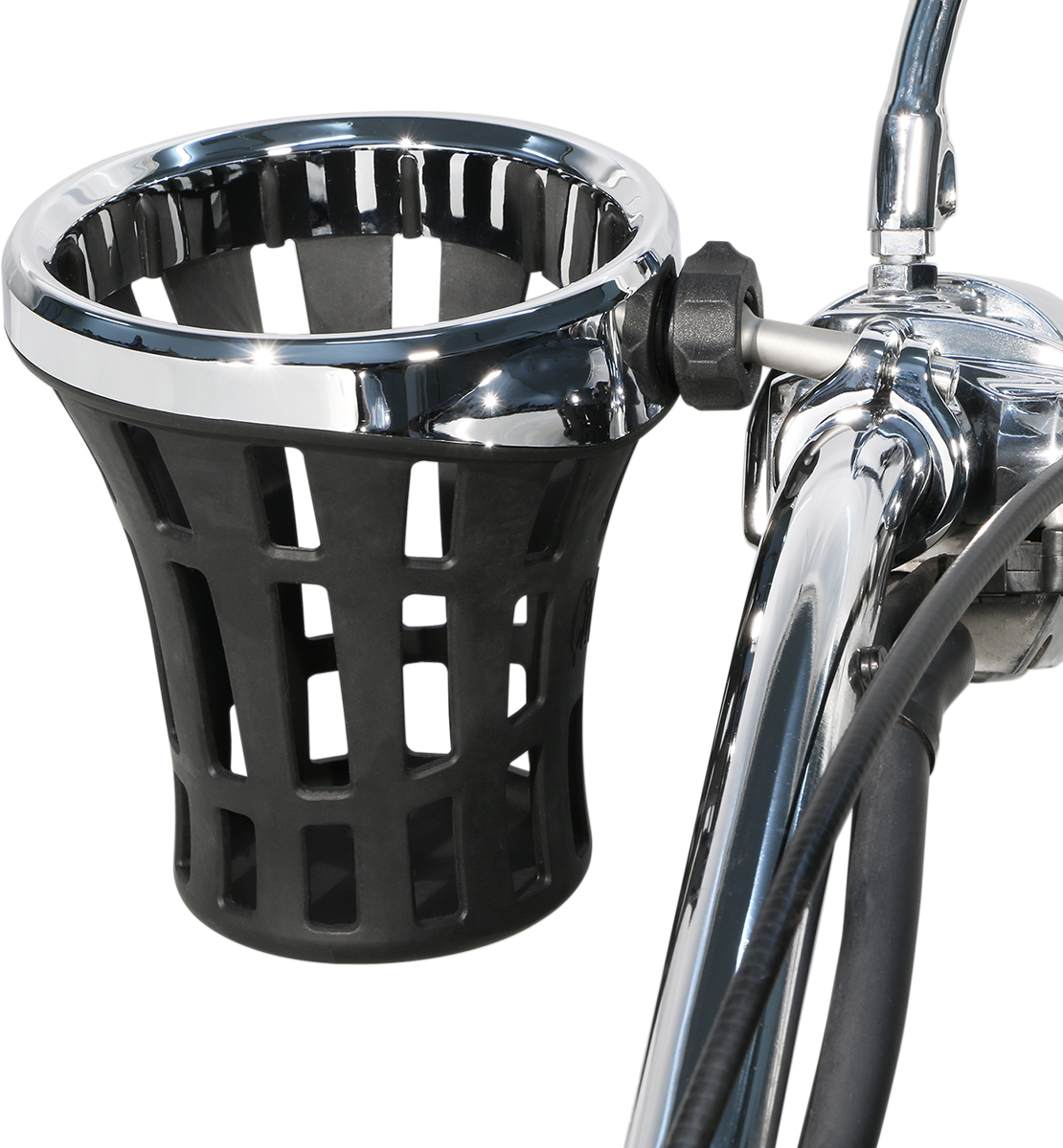 Drink Holder - 7/8" - 1" Clamp - Chrome