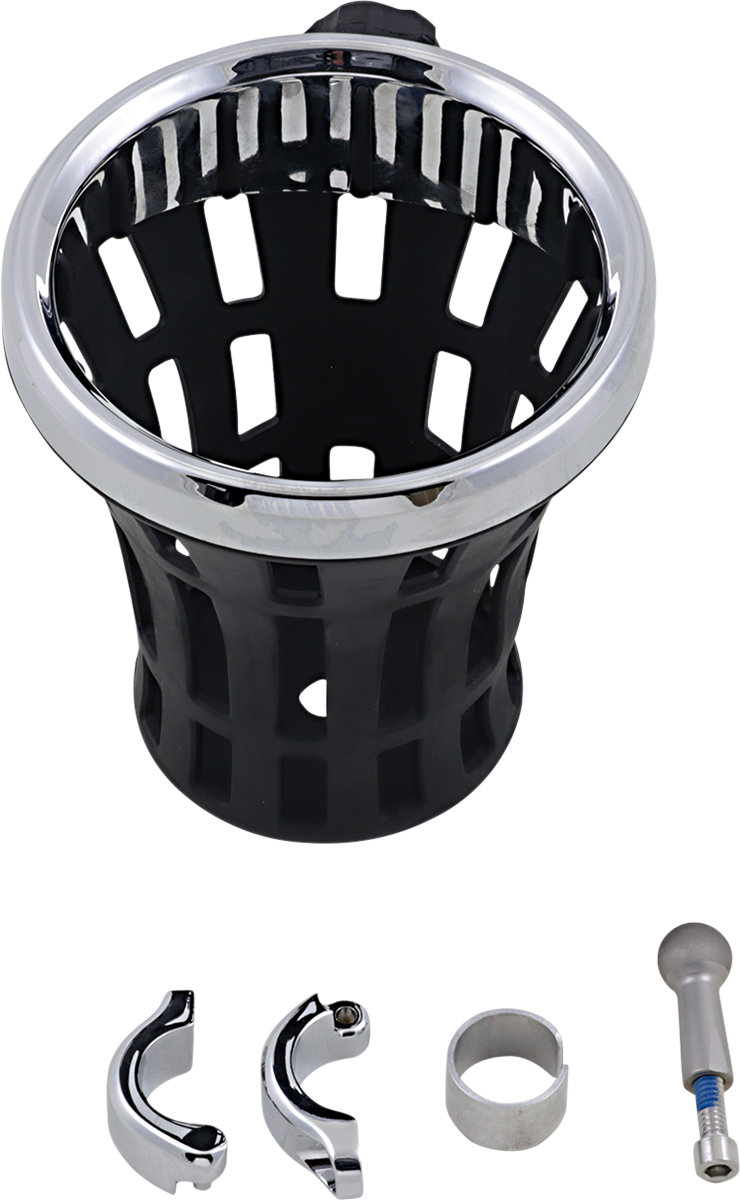 Drink Holder - 7/8" - 1" Clamp - Chrome - Image 2