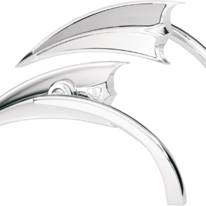 Mirror - Micro - Scoop - Side View - Triangle - Chrome - Left