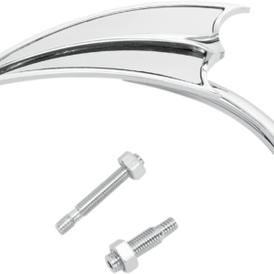 Mirror - Micro - Scoop - Side View - Triangle - Chrome - Right
