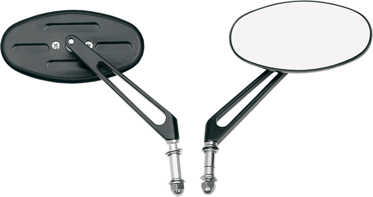 Mirror - Stealth II - Side View - Oval - Black - Image 3