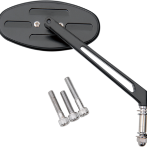 Mirror - Stealth I - Side View - Oval - Black