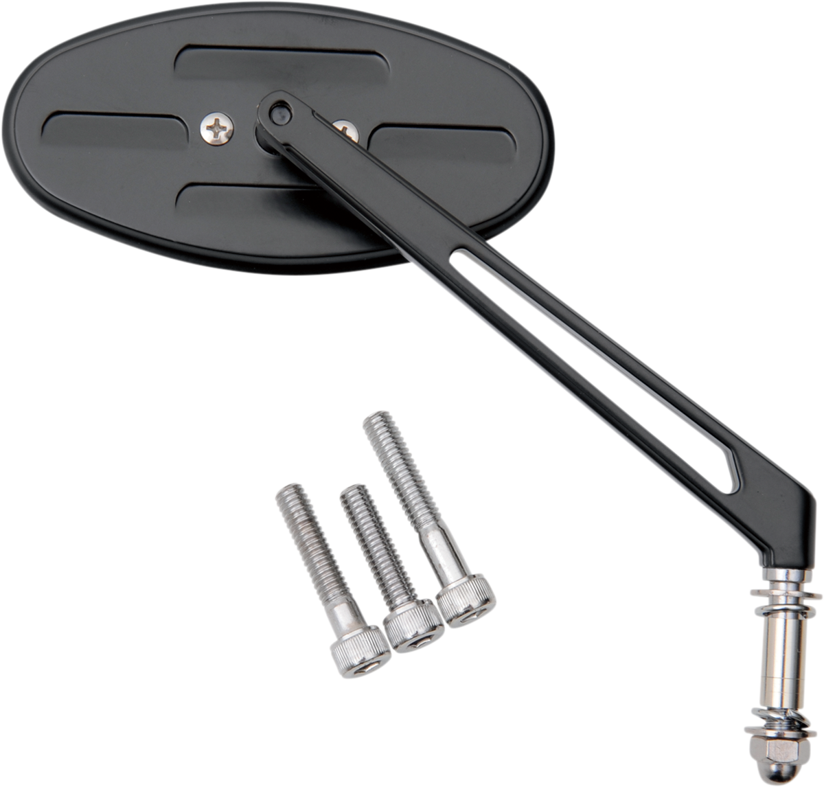 Mirror - Stealth I - Side View - Oval - Black