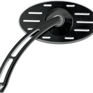 Mirror - Pro Street - Side View - Cut-Out/Ball Milled - Oval - Black - Left