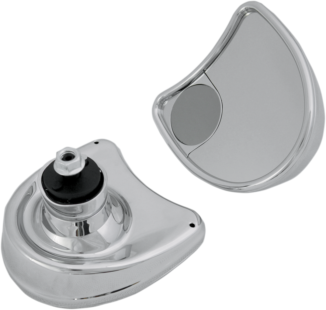 Mirror - Side View w/Blind Spot - Half-Moon - Chrome - Image 2
