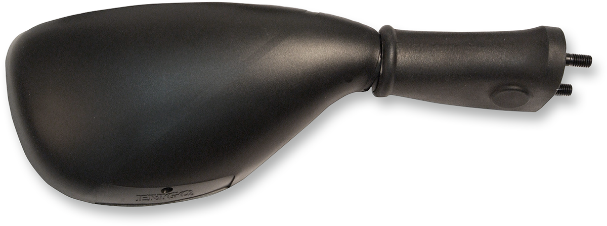 Mirror - OEM - Replacement - Side View - Oval - Black - Right