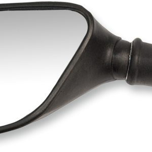 Mirror - OEM - Replacement - Side View - Oval - Black - Left
