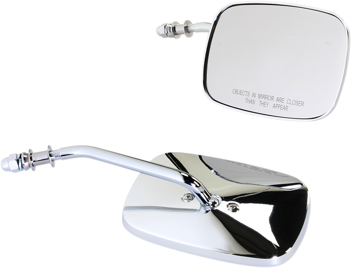 Rectangle Mirrors - Short - Chrome