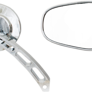Mirror - Thru-Mount - Side View - Oval - Chrome