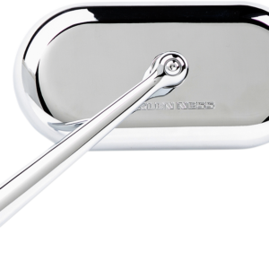 Mirror - Side View - Oval - Chrome - Left