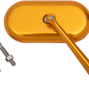 Mirror - Side View - Oval - Gold - Right