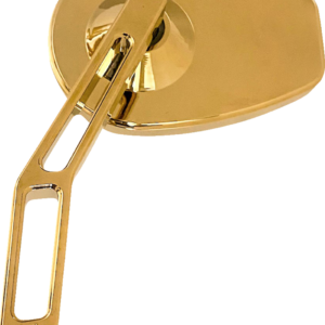 Mirror - Micro w/V2 Cut-Out Stem - Oval - Gold - Left