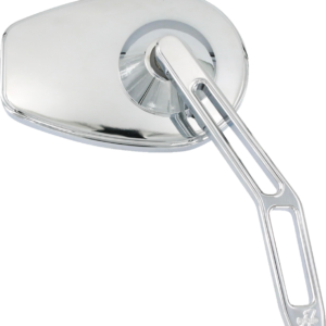 Mirror - Micro w/V2 Cut-Out Stem - Oval - Chrome - Right