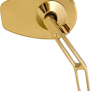 Mirror - Micro w/V2 Cut-Out Stem - Oval - Gold - Right