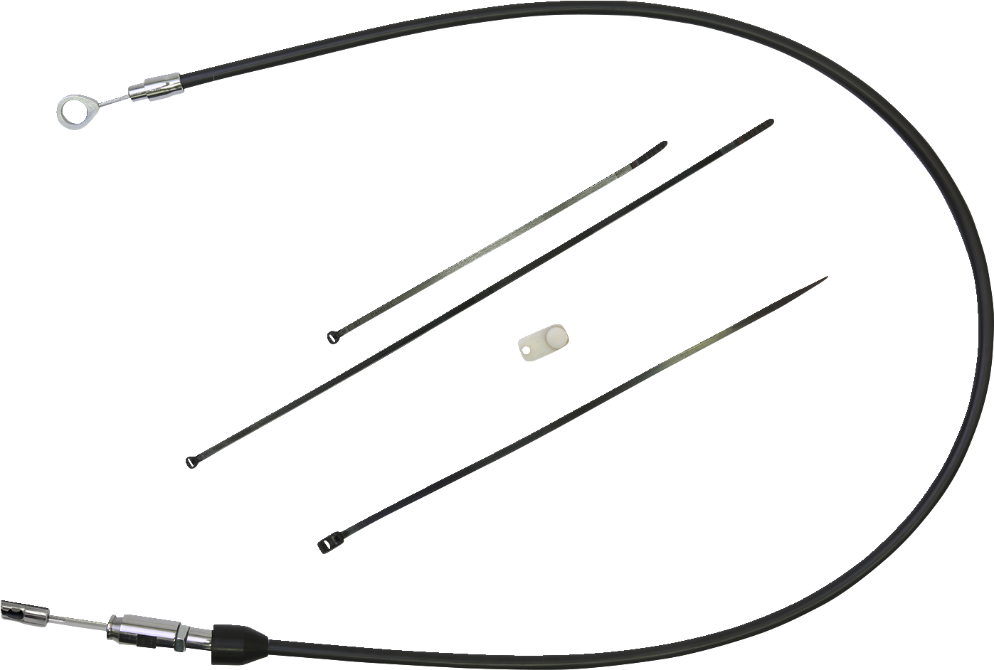Quick Connect Clutch Cable - Upper - 36" - Black/Chrome