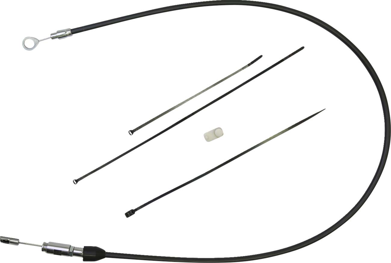 Quick Connect Clutch Cable - Upper - 48" - Black/Chrome