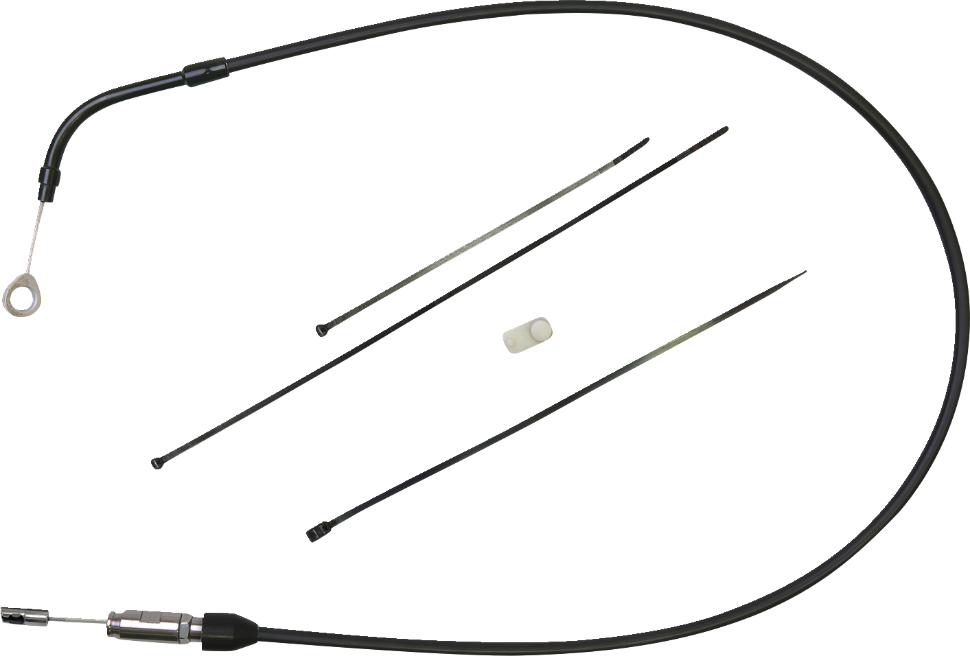 Quick Connect Clutch Cable - Upper - Bent Tube - 47" - Black/Black