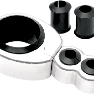 Cable Clamp - Dual - 1-1/8" Mounting Diameter - Chrome